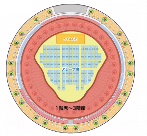 ナゴヤドームの座席表が一目で分かる コンサートにオススメ L Rとは ゲート番号 通路番号 座席番号について Part 3