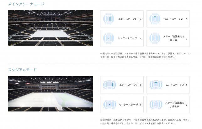 さいたまスーパーアリーナの座席表が一目でわかる モード ゲート 座席番号 アリーナ レベル 階数